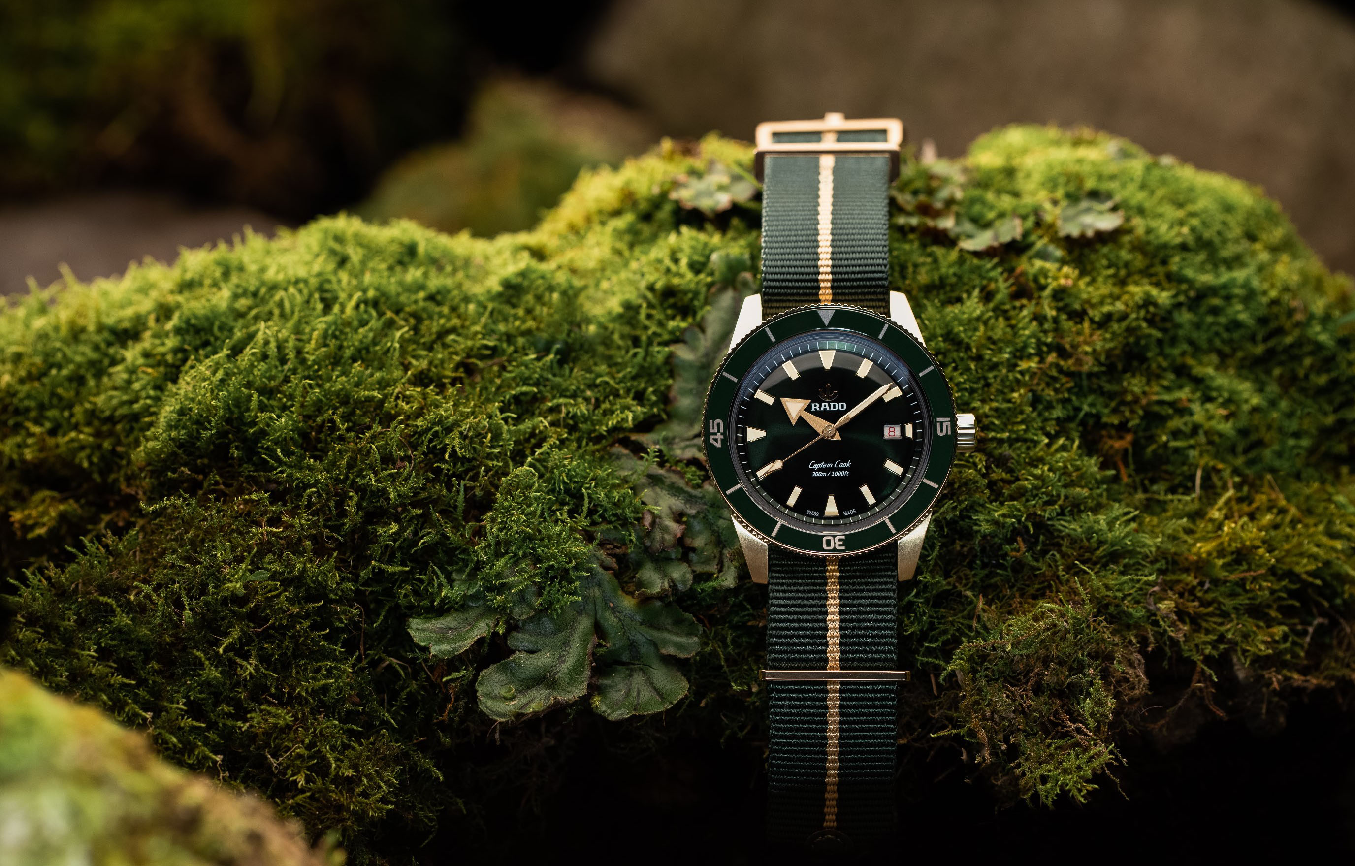 FEEL IT! 感不同 敢不同！  Rado瑞士雷达表Captain Cook库克船长自动机械青铜腕表推出多色可选NATO质地表带 