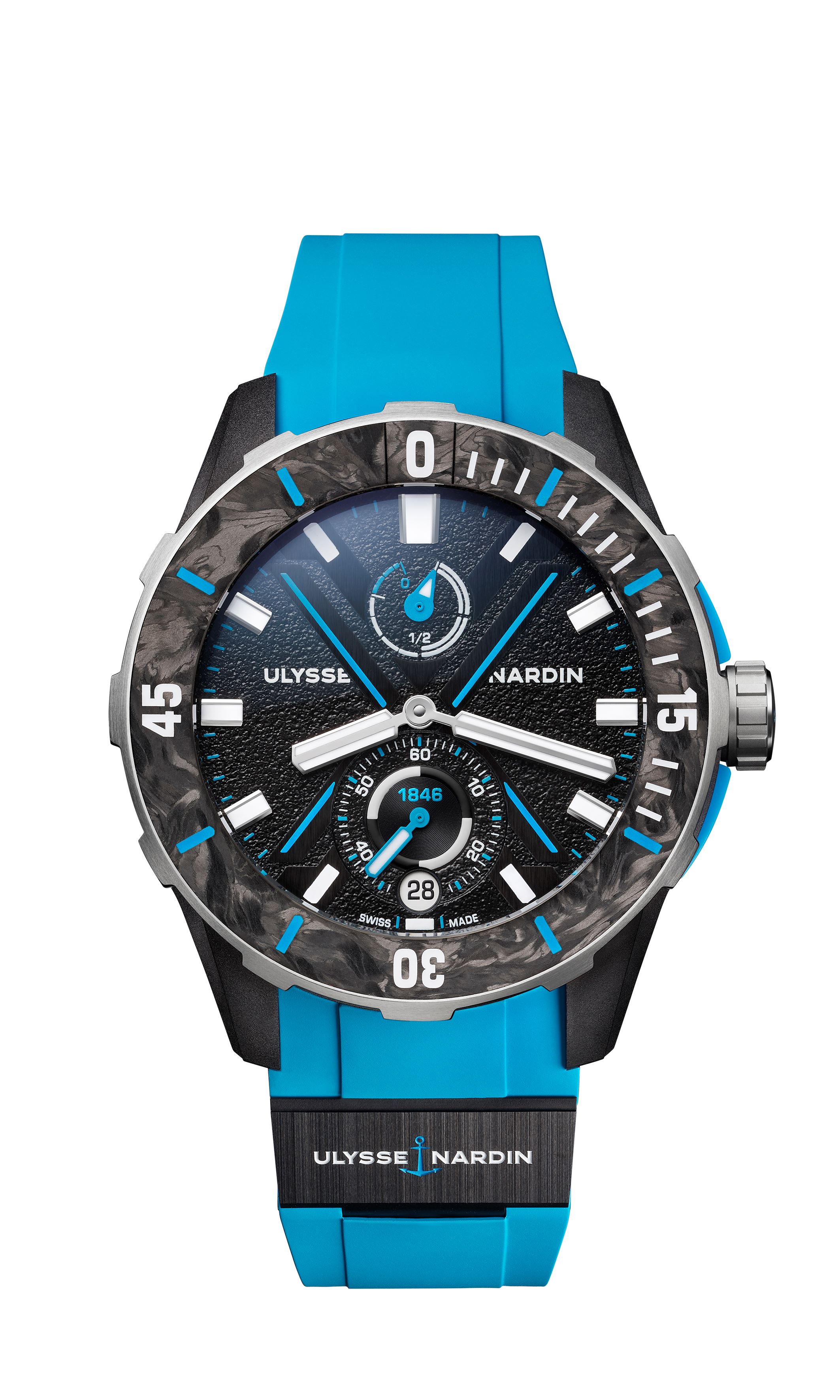 雅典表潜水系列DIVER NET腕表蔚蓝款 雅典表潜水系列DIVER X 镂空腕表蔚蓝款