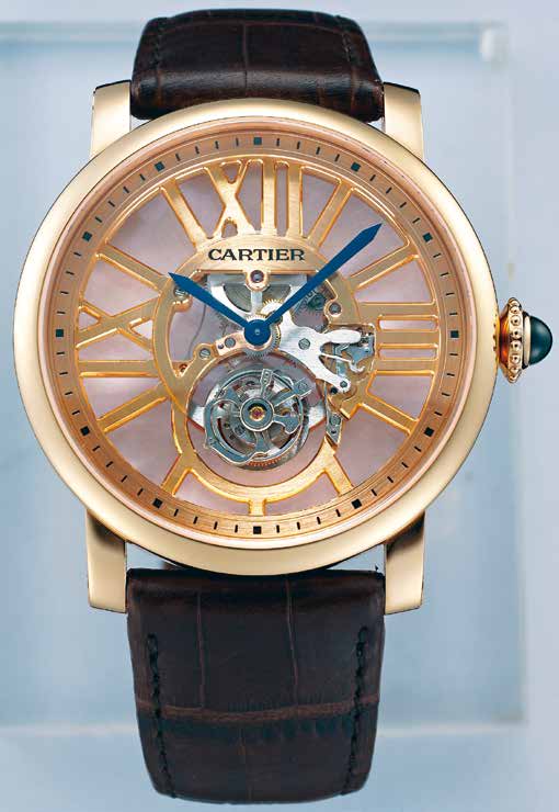 卡地亚CARTIER Rotonde de Cartier Flying Tourbillon Skeleton 神来之笔勒金石