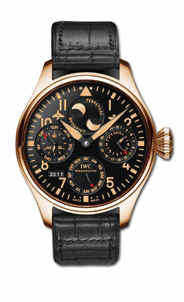 万国 IWC 大型飞行员万年历玫瑰金限量版腕表