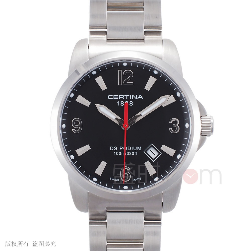 雪铁纳 Certina 冠军系列 C001.610.11.057.00 石英男表圣诞特价1800元！