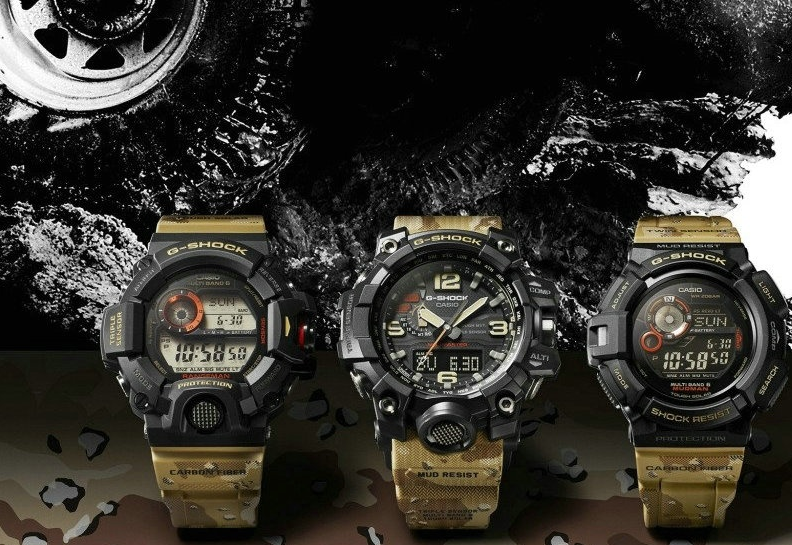 卡西欧G-SHOCK MASTER OF G 全新系列大展强悍军事风格