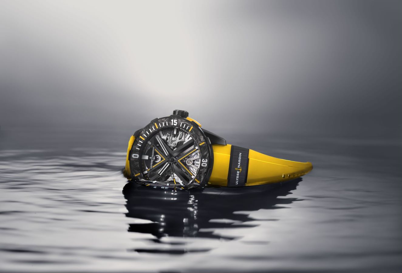 雅典表潜水系列DIVER X 镂空腕表劲黑款  迄今最复杂精妙的镂空潜水腕表 以全新黑黄配色瞩目回归 