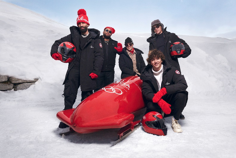 欧米茄携群星体验有舵雪橇运动的冰上竞速